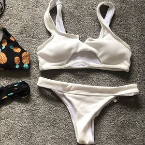 White bikini